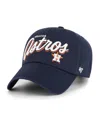 47 Brand Women's Navy Houston Astros Ariana Clean Up Adjustable Hat In Blue