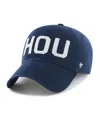 47 Brand Women's Navy Houston Texans Finely Clean Up Adjustable Hat