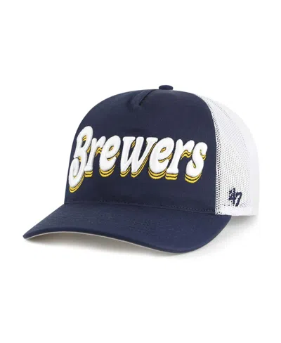47 Brand Women's Navy Milwaukee Brewers Biloxi Hitch Adjustable Hat