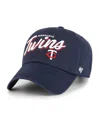 47 Brand Women's Navy Minnesota Twins Ariana Clean Up Adjustable Hat In Blue