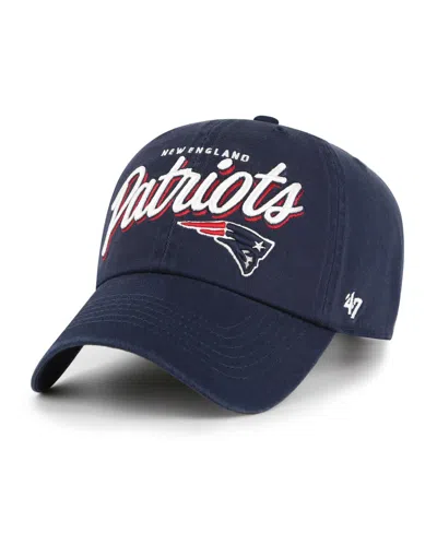 47 Brand Women's Navy New England Patriots Ariana Clean Up Adjustable Hat In Blue