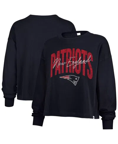 47 Brand Women's Navy New England Patriots Muse Sydney Long Sleeve T-shirt In Blue