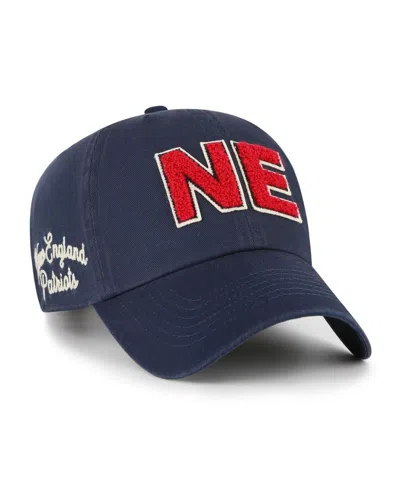 47 Brand Women's Navy New England Patriots Zoey Clean Up Adjustable Hat In Blue