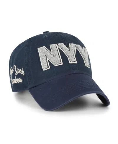 47 Brand Women's Navy New York Yankees Zoey Clean Up Adjustable Hat In Blue