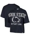 47 Brand Women's Navy Penn State Nittany Lions Outreach City Relaxed Cropped T-shirt In Blue