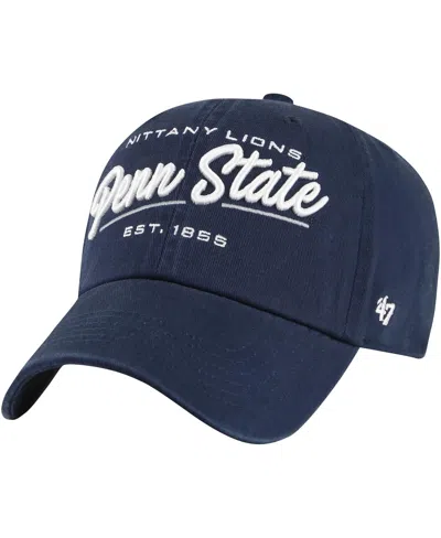 47 Brand Women's Navy Penn State Nittany Lions Sidney Clean Up Adjustable Hat