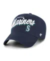 47 Brand Women's Navy Seattle Mariners Ariana Clean Up Adjustable Hat In Blue