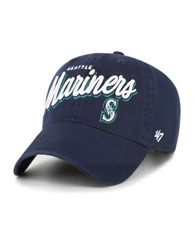47 Brand Women's Navy Seattle Mariners Ariana Clean Up Adjustable Hat In Blue