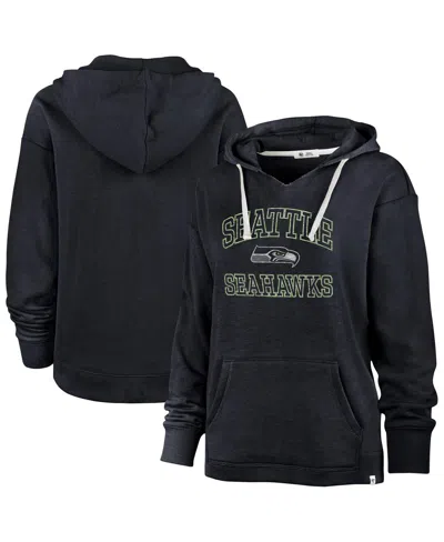 47 Brand Women's Navy Seattle Seahawks Clarity Naomi Hoodie In Blue