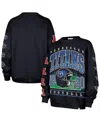 47 Brand Women's Navy Tennessee Titans Go Big Oversized Pullover Sweatshirt In Blue