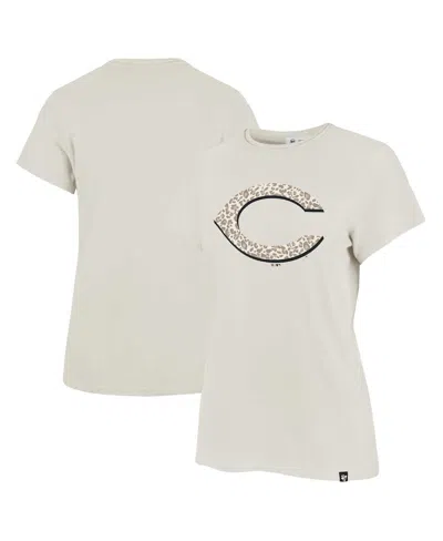 47 Brand Women's Oatmeal Cincinnati Reds Panthera Frankie T-shirt