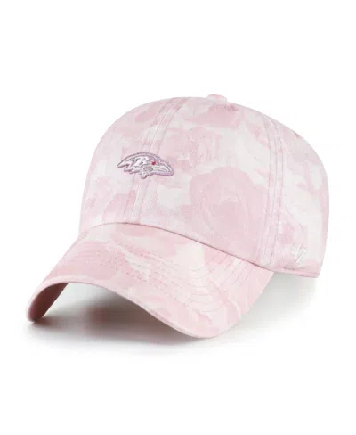 47 Brand Women's Pink Baltimore Ravens Gardenia Clean Up Adjustable Hat
