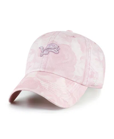 47 Brand Women's Pink Detroit Lions Gardenia Clean Up Adjustable Hat