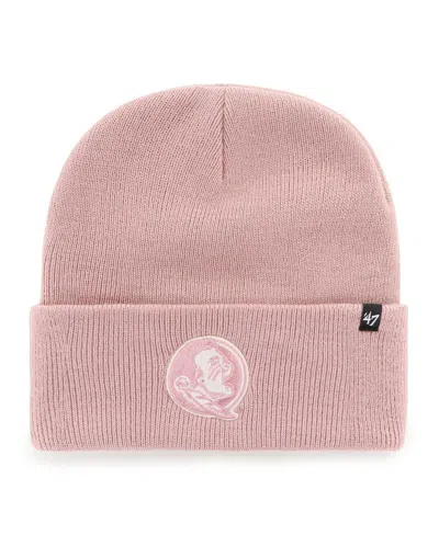47 Brand Women's Pink Florida State Seminoles Haymaker Cuffed Knit Hat