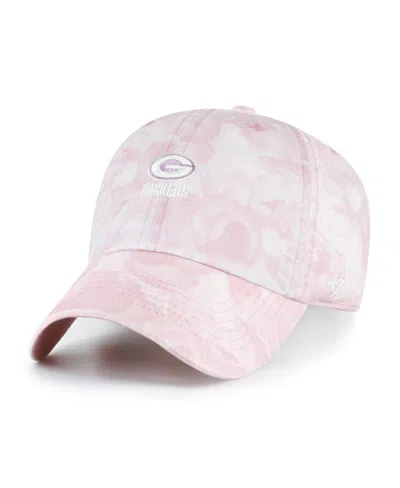 47 Brand Women's Pink Green Bay Packers Gardenia Clean Up Adjustable Hat