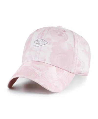 47 Brand Women's Pink Kansas City Chiefs Gardenia Clean Up Adjustable Hat