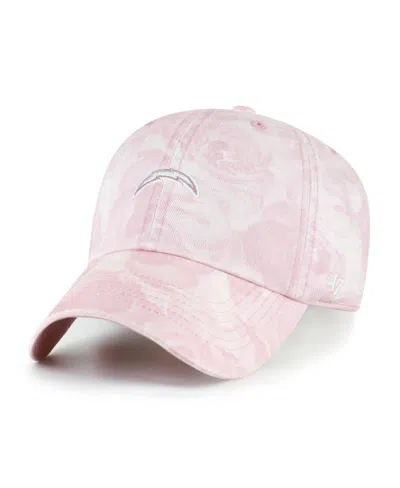 47 Brand Women's Pink Los Angeles Chargers Gardenia Clean Up Adjustable Hat
