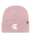 47 Brand Women's Pink Michigan State Spartans Haymaker Cuffed Knit Hat In Pink
