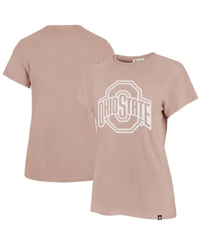 47 Brand Women's Pink Ohio State Buckeyes Premier Frankie T-shirt