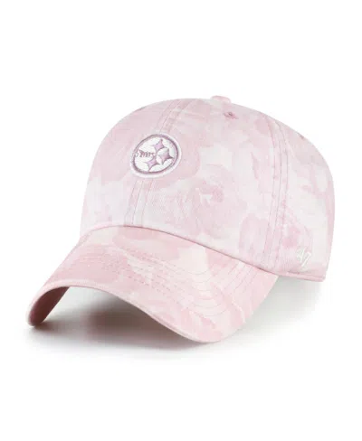 47 Brand Women's Pink Pittsburgh Steelers Gardenia Clean Up Adjustable Hat