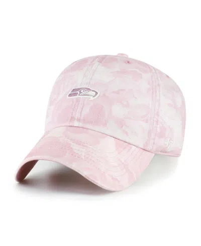 47 Brand Women's Pink Seattle Seahawks Gardenia Clean Up Adjustable Hat