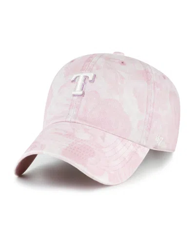 47 Brand Women's Pink Texas Rangers Gardenia Clean Up Adjustable Hat