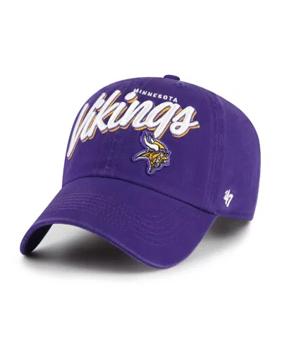 47 Brand Women's Purple Minnesota Vikings Ariana Clean Up Adjustable Hat
