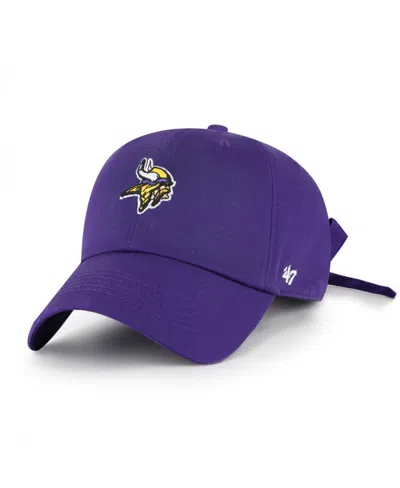 47 Brand Women's Purple Minnesota Vikings Bow Back Clean Up Adjustable Hat