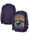 47 Brand '47  Purple Minnesota Vikings Go Big Oversized Pullover Sweatshirt In Purple
