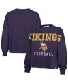 47 Brand Women's Purple Minnesota Vikings Outreach City Oversized Long Sleeve T-shirt In Blue