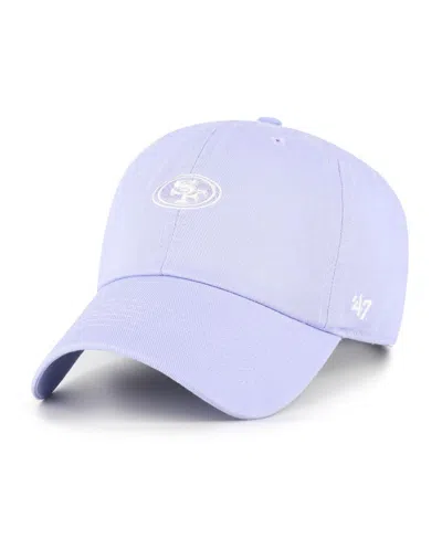47 Brand Women's Purple San Francisco 49ers Base Runner Ballpark Clean Up Adjustable Hat