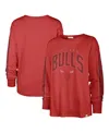 47 Brand Women's Red Chicago Bulls Tomcat Long Sleeve T-shirt In Red