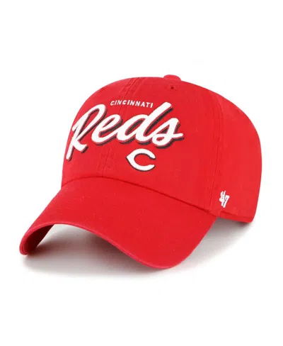 47 Brand Women's Red Cincinnati Reds Ariana Clean Up Adjustable Hat