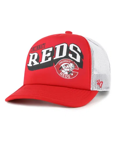47 Brand Women's Red Cincinnati Reds Meander Foam Trucker Snapback Hat