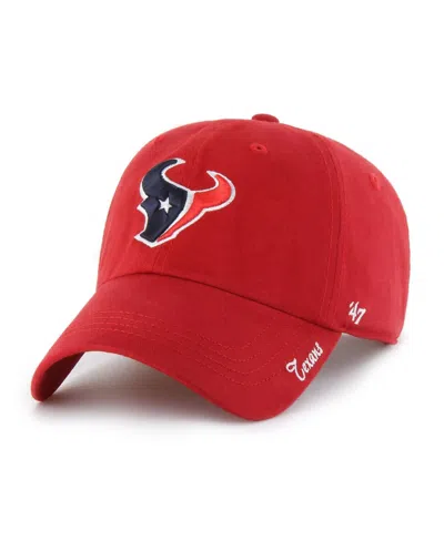 47 Brand Women's Red Houston Texans Miata Clean Up Adjustable Hat