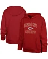 47 Brand Women's Red Kansas City Chiefs Clarity Naomi Pullover Hoodie In Red