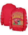 47 Brand '47  Red Kansas City Chiefs Go Big Oversized Pullover Sweatshirt In Red