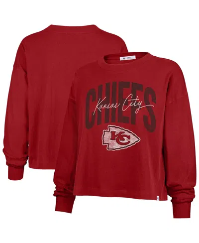 47 BRAND WOMEN'S RED KANSAS CITY CHIEFS MUSE SYDNEY LONG SLEEVE T-SHIRT