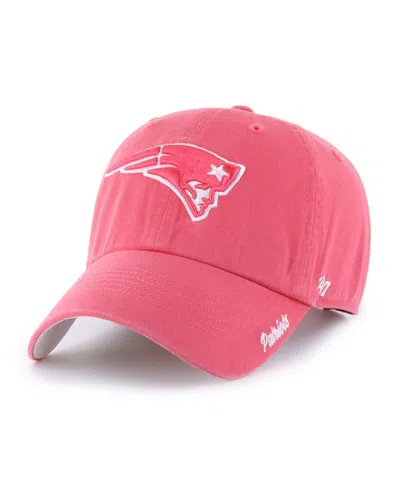 47 Brand Women's Red New England Patriots Luminance Cheer Clean Up Adjustable Hat