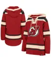 47 Brand Women's Red New Jersey Devils Superior Lacer Pullover Hoodie In Red