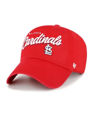 47 Brand Women's Red St. Louis Cardinals Ariana Clean Up Adjustable Hat