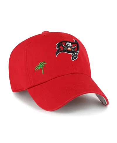 47 Brand Women's Red Tampa Bay Buccaneers Confetti Icon Clean Up Adjustable Hat