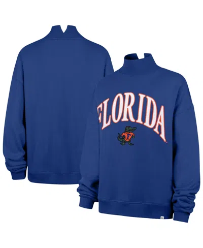 47 Brand Women's Royal Florida Gators Mock Neck Sweatshirt In Blue