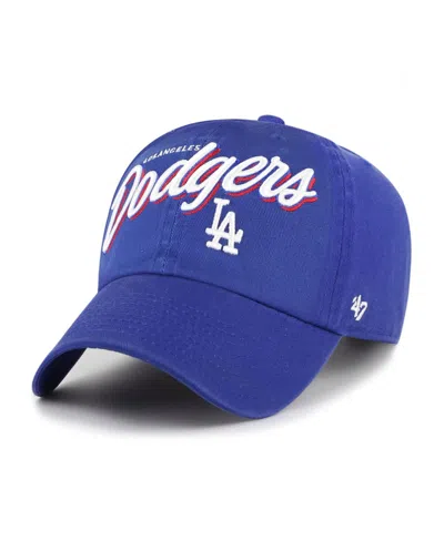 47 Brand Women's Royal Los Angeles Dodgers Ariana Clean Up Adjustable Hat In Blue
