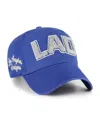 47 Brand Women's Royal Los Angeles Dodgers Zoey Clean Up Adjustable Hat In Blue