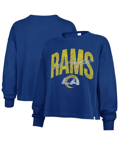 47 Brand Women's Royal Los Angeles Rams Muse Sydney Long Sleeve T-shirt In Blue