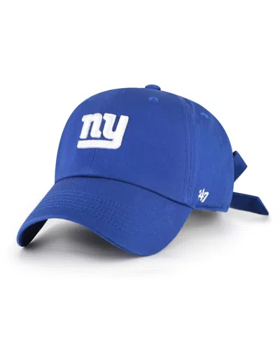 47 Brand Women's Royal New York Giants Bow Back Clean Up Adjustable Hat