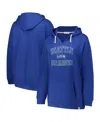 47 Brand Women's Royal Seattle Seahawks Plus Size Clarity Kennedy Pullover Hoodie In Blue