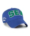 47 Brand Women's Royal Seattle Seahawks Zoey Clean Up Adjustable Hat In Blue