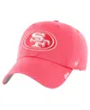 47 Brand Women's Scarlet San Francisco 49ers Luminance Cheer Clean Up Adjustable Hat In Scarlet